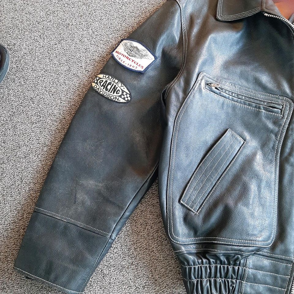 Harley Davidson Herrenlederjacke Gr. XXL in Sande