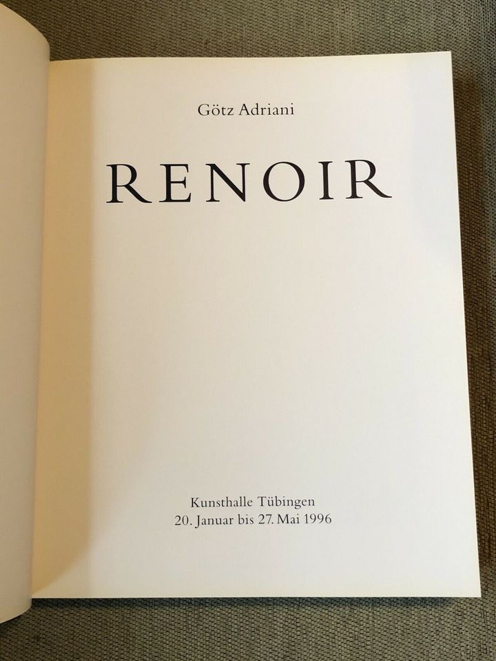 Kunstbuch Renoir - Götz Adriani - Dumont Verlag in Vilsbiburg