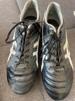 Fussballschuhe Stollen asics 42 US9  schwarz silber Bonn - Röttgen Vorschau