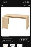 Ikea Malm Schreibtisch mit Ausziehplatte Nordrhein-Westfalen - Oberhausen Vorschau