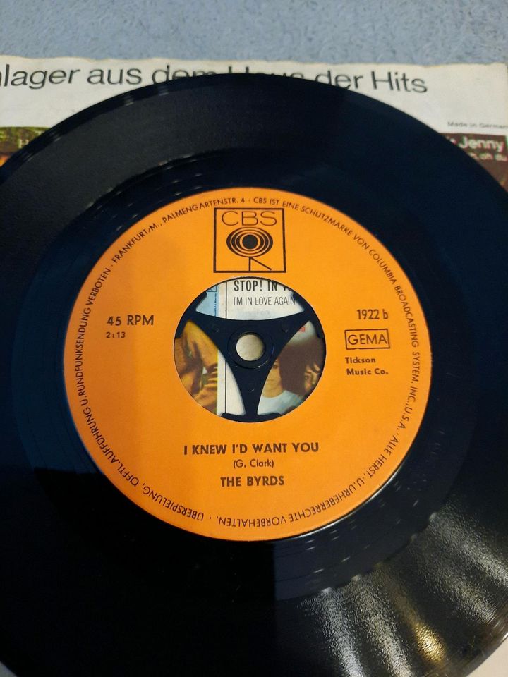 The Byrds Mr. Tambourine man Schallplatte 7" Single Vinyl in Möglingen 