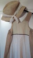 Kleid beige romantisch selbstgenäht Gr.146 Nordrhein-Westfalen - Rheinbach Vorschau