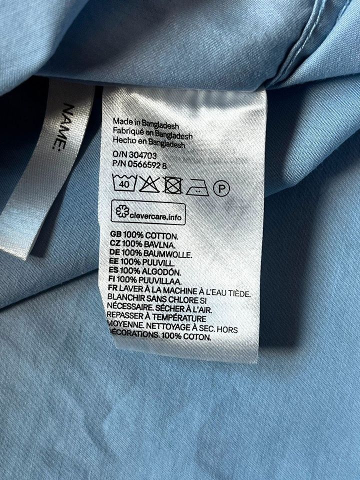 H&M 2er-Set Hemden, blau/grau, Größe 140 in Nidderau