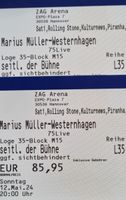 Biete 2x Tickets Marius Müller-Westernhagen Hannover 12.05.24 Hannover - Kirchrode-Bemerode-Wülferode Vorschau