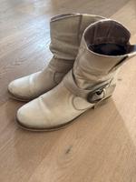 Schuhe Stiefelette Boots beige Gr. 40 Bayern - Traunstein Vorschau