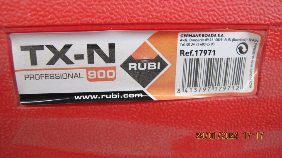 LPAU/CO39-1:Profi Fliesenschneider RUBI TX- N 900 17971 in Plauen