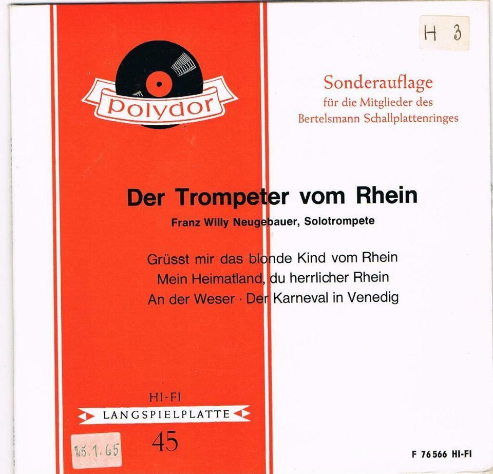 Schallplattenalbum H mit 20 Schallplatten 17,5 cm Durchmesser in Opfenbach