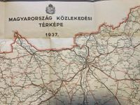 Karte Streckennetz Ungarn, 1937 Niedersachsen - Burgdorf Vorschau