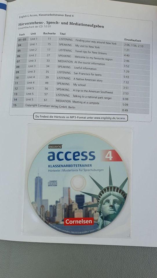 English G Access - Band 4 - Allgem. Ausgabe 2016 - mit Audio-CD in Eggenstein-Leopoldshafen