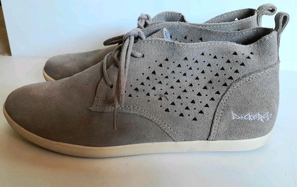 Damen-Schuhe-Halbschuhe von Dockers, Gr.39, Grau in Schlüchtern