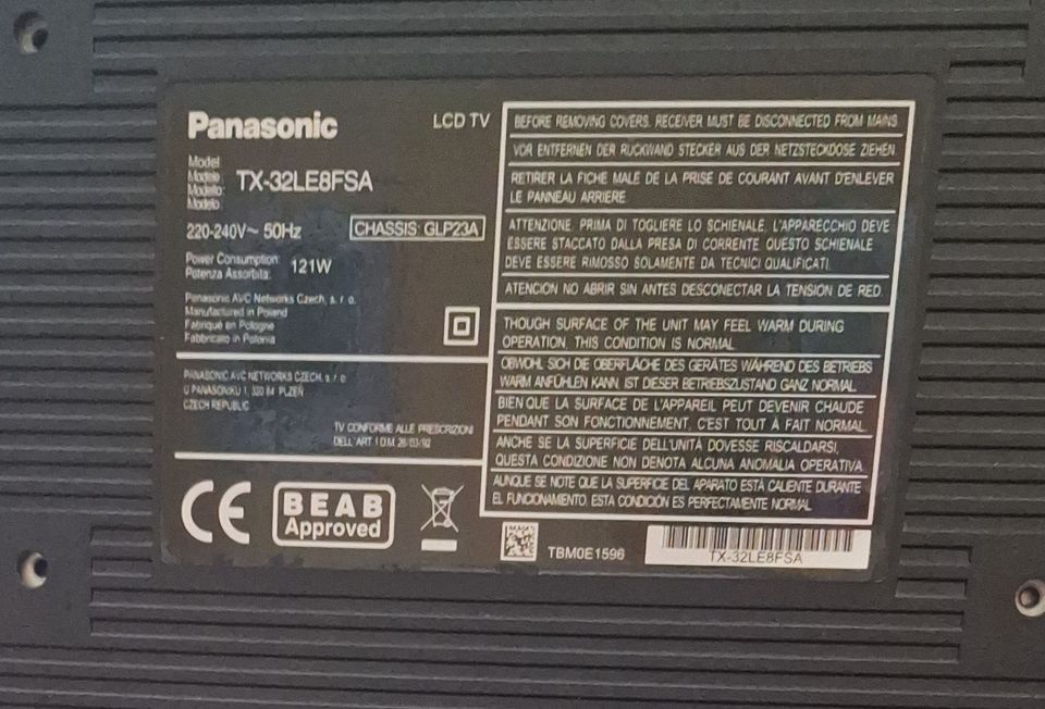 Viera Panasonic TX-32LE8FSA in Aschersleben