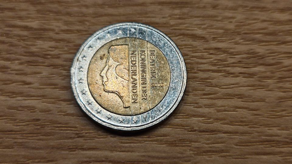 2 Euro Münze Niederlande 2000 Erste Serie in Scheeßel