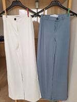 2 Bershka Damen Hosen  Gr.32 blau und beige  wie neu Baden-Württemberg - Obersulm Vorschau