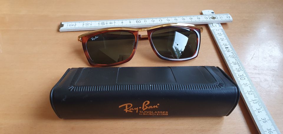 Original Ray Ban Olympian 2 mit Gold/Horn und B & L Gläsern in Berlin