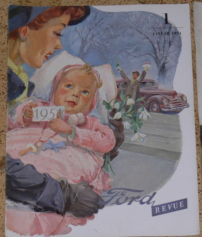 FORD Revue, Jahrgang 1951, Ausg 1 2 3 4 6 7 8 9 10 11 12 in Höxter