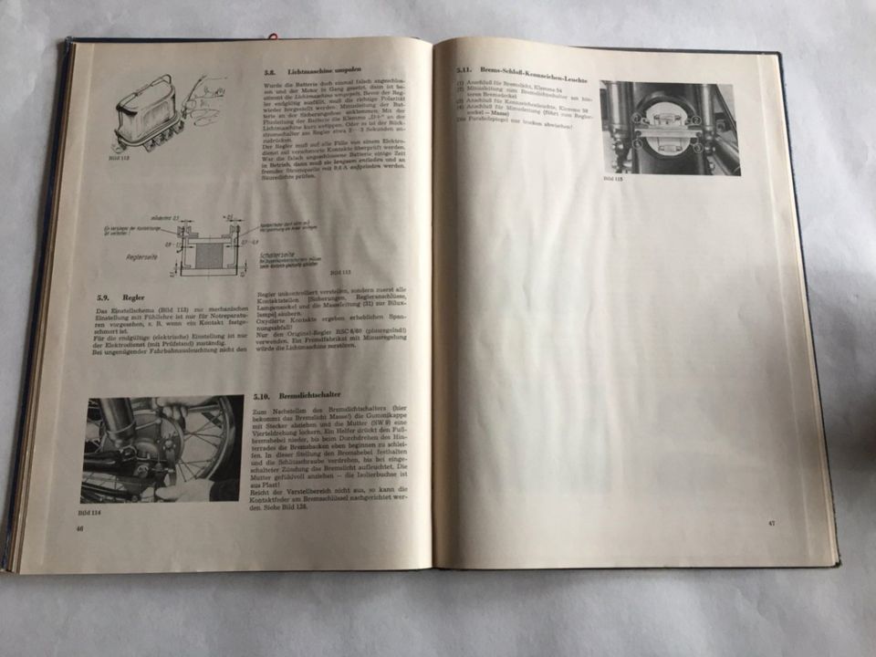 Original DDR Reparaturhandbuch für ES 175/2 und ES 250/2 in Inzigkofen