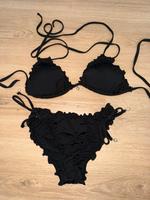 Bikini schwarz mit Perlen Hessen - Schlitz Vorschau