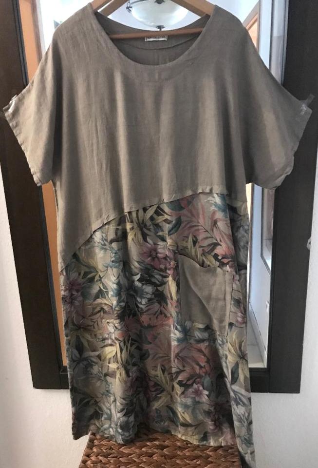 KLEID-100 % LEINEN-EXTRAVAGANTER SCHNITT-XXL/XXXL-NEUWERTIG in Frankfurt am Main