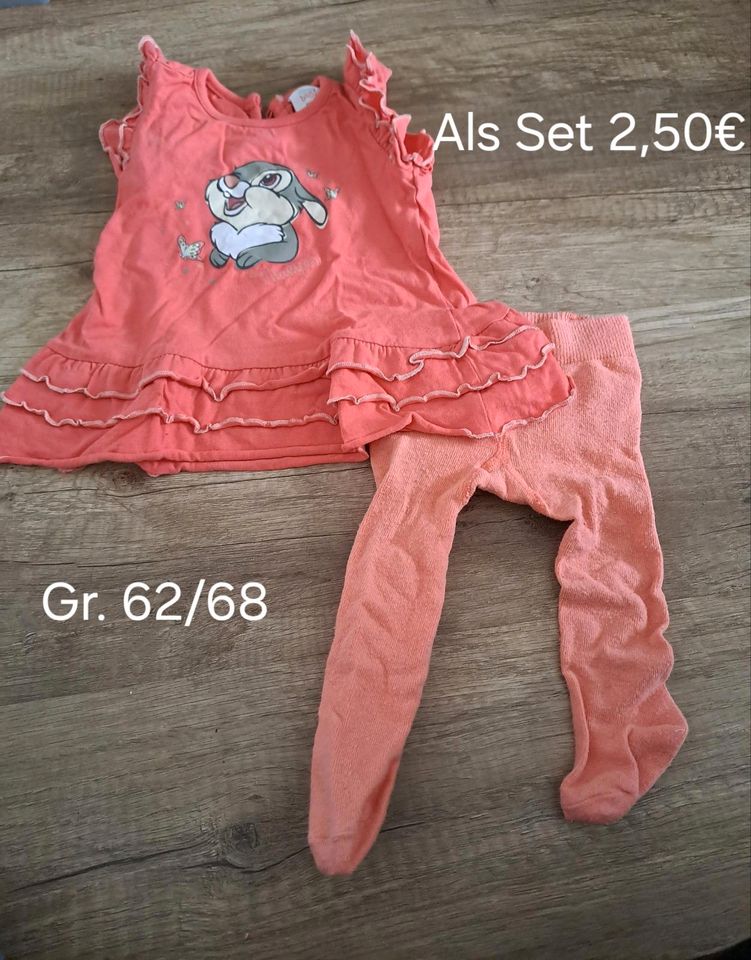 Kleid und Strumpfhose Mädchen Gr. 68 in Brunn bei Neubrandenburg