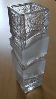 Relief Glas Vase, Vintage vermutlich 80er Jahre, H 21cm, 6 x 6cm Rheinland-Pfalz - Mainz Vorschau