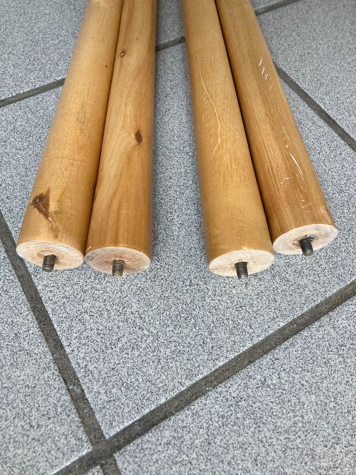 4 Holz Tischbeine Beistelltisch in Husby