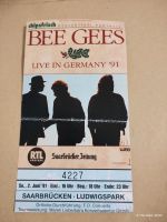 Konzertkarte von 1991, Bee Gees Saarbrücken-Mitte - St Arnual Vorschau