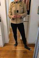 Schöne taillierte Kunstlederjacke beige  mit Mütze M /L Baden-Württemberg - Lörrach Vorschau