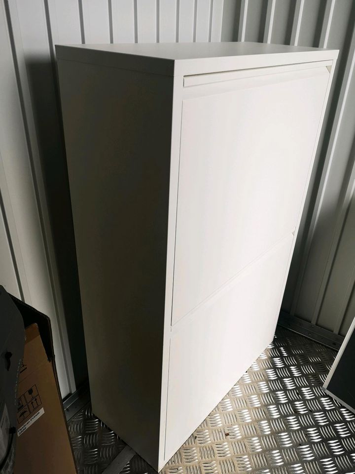 Mehrzweckschrank, Mülltrenner, weiss, Metall in Waldsolms