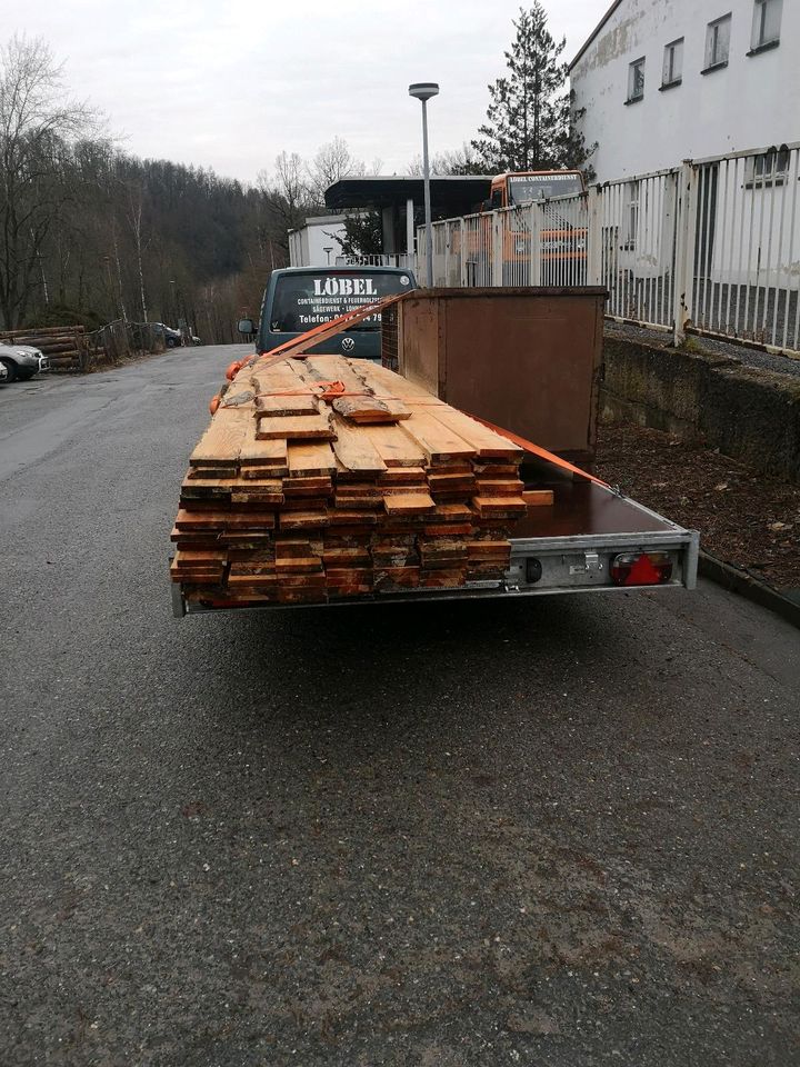 Lohnschnitt Lohnsägen Holzlohnschnitt Sägewerk Wood Mizer Balken in Zschopau