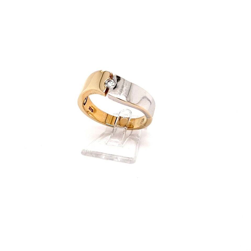 Ring Gelb Weiß Gold  Brillant Damen Geschenk Schmuck 182330 in Lübeck