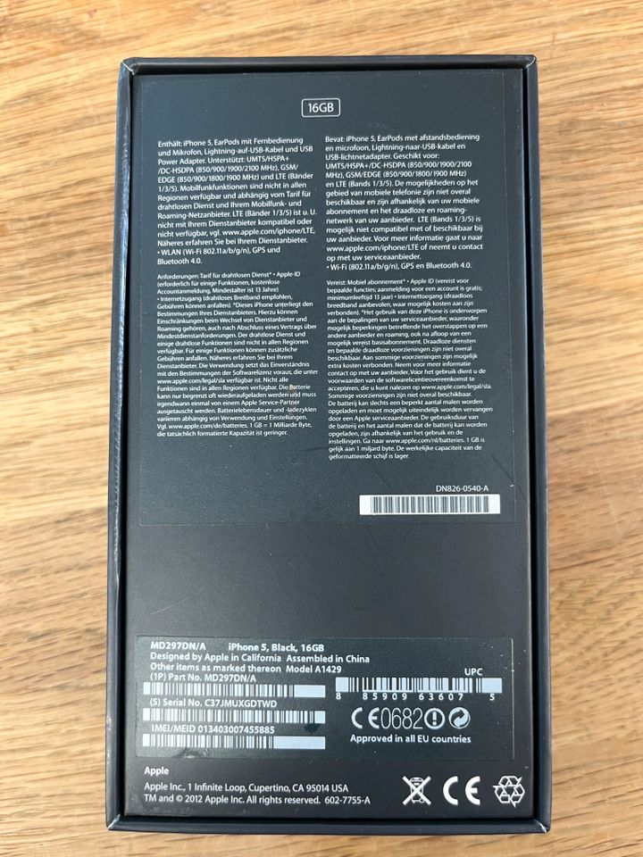Verkaufe zwei Original Verpackung iPhone 5 in Fischerbach
