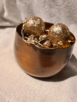 Dekoglas Dekoration gold/bronze Farben mit Lichterkette Niedersachsen - Barßel Vorschau