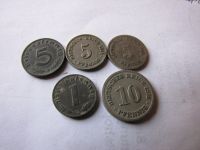 5 alte deutsche Münzen Colditz - Zschadraß Vorschau