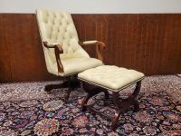 Englischer Springvale Chesterfield Bürostuhl Sessel mit Fußhocker Nordrhein-Westfalen - Brüggen Vorschau