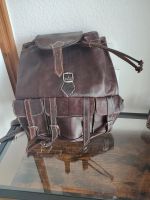 Leder Vintage Rucksack / lederrucksack Wandsbek - Steilshoop Vorschau