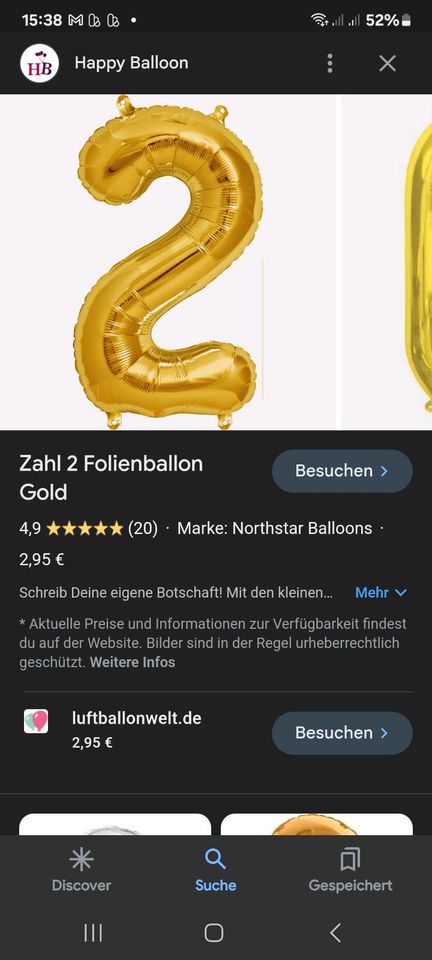 Follienballon Geburtstag 2 in Erlenbach am Main 