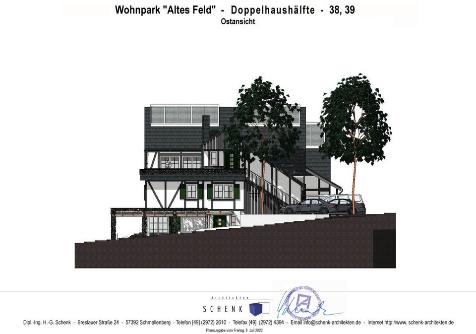 Baugrundstück für Wohnhaus mit Einliegerwohnung einschl. Baugenehmigung in Schmallenberg