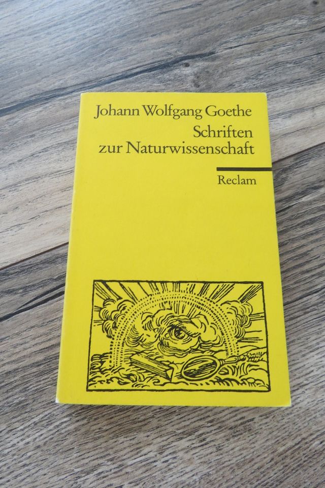 Roman, Johann Wolfgang Goethe, Schriften zur Naturwissenschaft in Seelze