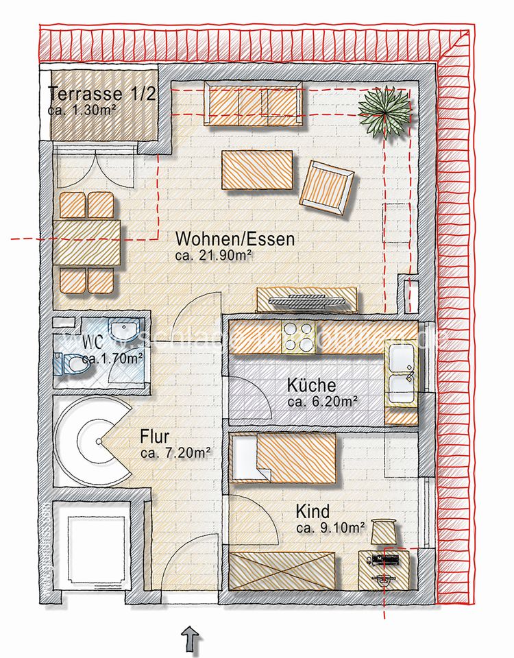 +++DRESDEN-STRIESEN+++ Maisonette-Wohnung mit EBK, Parkett, Fußbodenheizung,.Lift und Tiefgarage! in Dresden