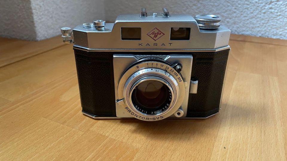 Agfa Karat Prontor SVS Solagon 1:2/50 mit Ledertasche in Schutterwald