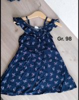 Kleid Trägerkleid Gr. 98 blau Schmetterlinge Nordrhein-Westfalen - Gevelsberg Vorschau