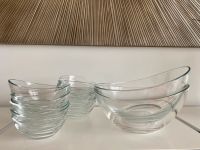 2x Salatschüssel & 12x Dessertschale Glas asymmetrisch Nordrhein-Westfalen - Versmold Vorschau