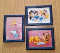 3x Bilder mit Holzrahmen - Disney - Prinzessinnen + Winnie Puuh Hessen - Ahnatal Vorschau