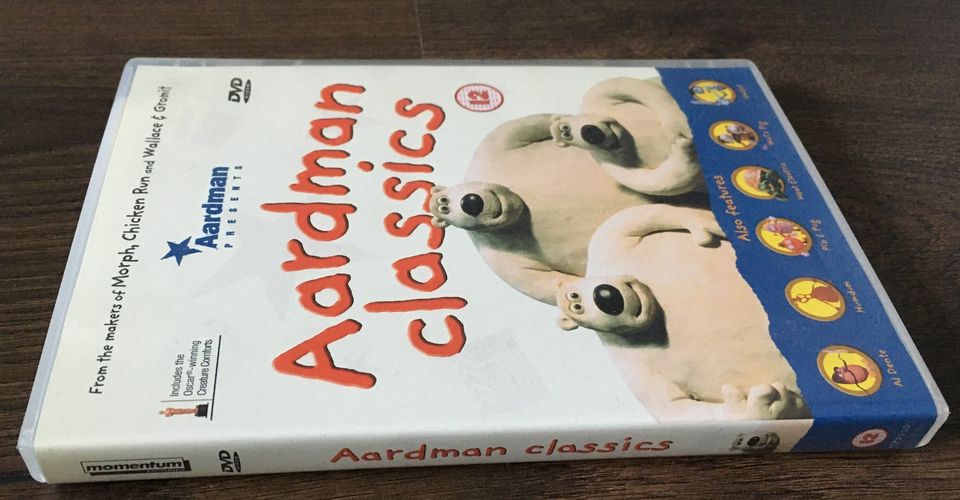 DVD Aardman Classics (inkl. Creature Comforts) stop-motion animat in Hülsen