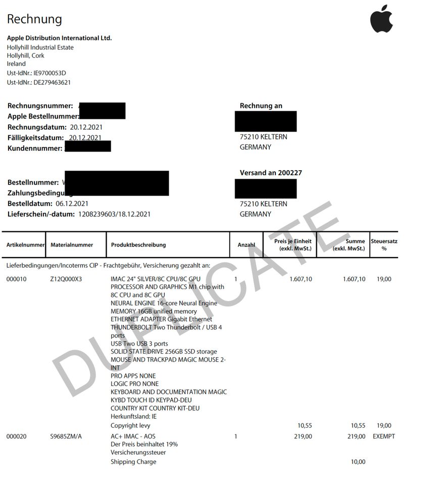 iMac 24" m1 16 GB RAM in Karlsruhe