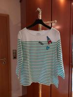 Esprit Shirt, Gr. XL, weiß/türkis gestreift, Damen Hessen - Dornburg Vorschau