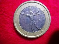 1 Euro Münze Italien 2002 Leonardo Da Vinci (Fehlprägung) Niedersachsen - Celle Vorschau