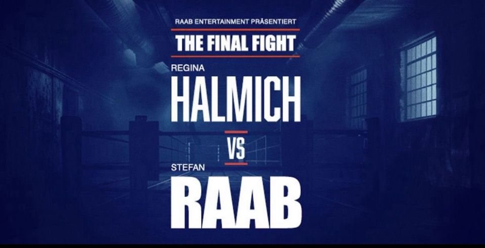 2 Tickets Stefan Raab vs Regina Halmich THE FINAL FIGHT in Stuttgart