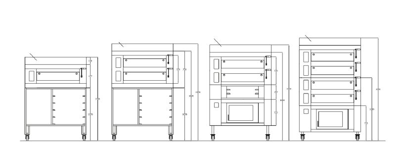 Etagenofen,Steinofen,Gärschrank,GT 800-4,silber, IBIS / Vitalback in Krefeld