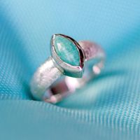 Ring Verlobungsring Jade recycelt Silber Größe 56 NEU Handarbeit Baden-Württemberg - Vörstetten Vorschau